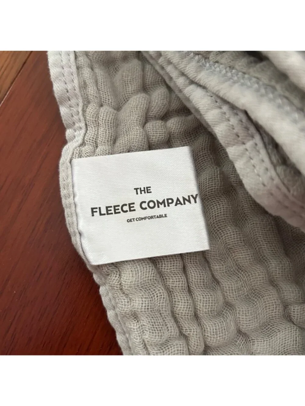 The Fleece Company Gray Muslin Cotton Blanket 53